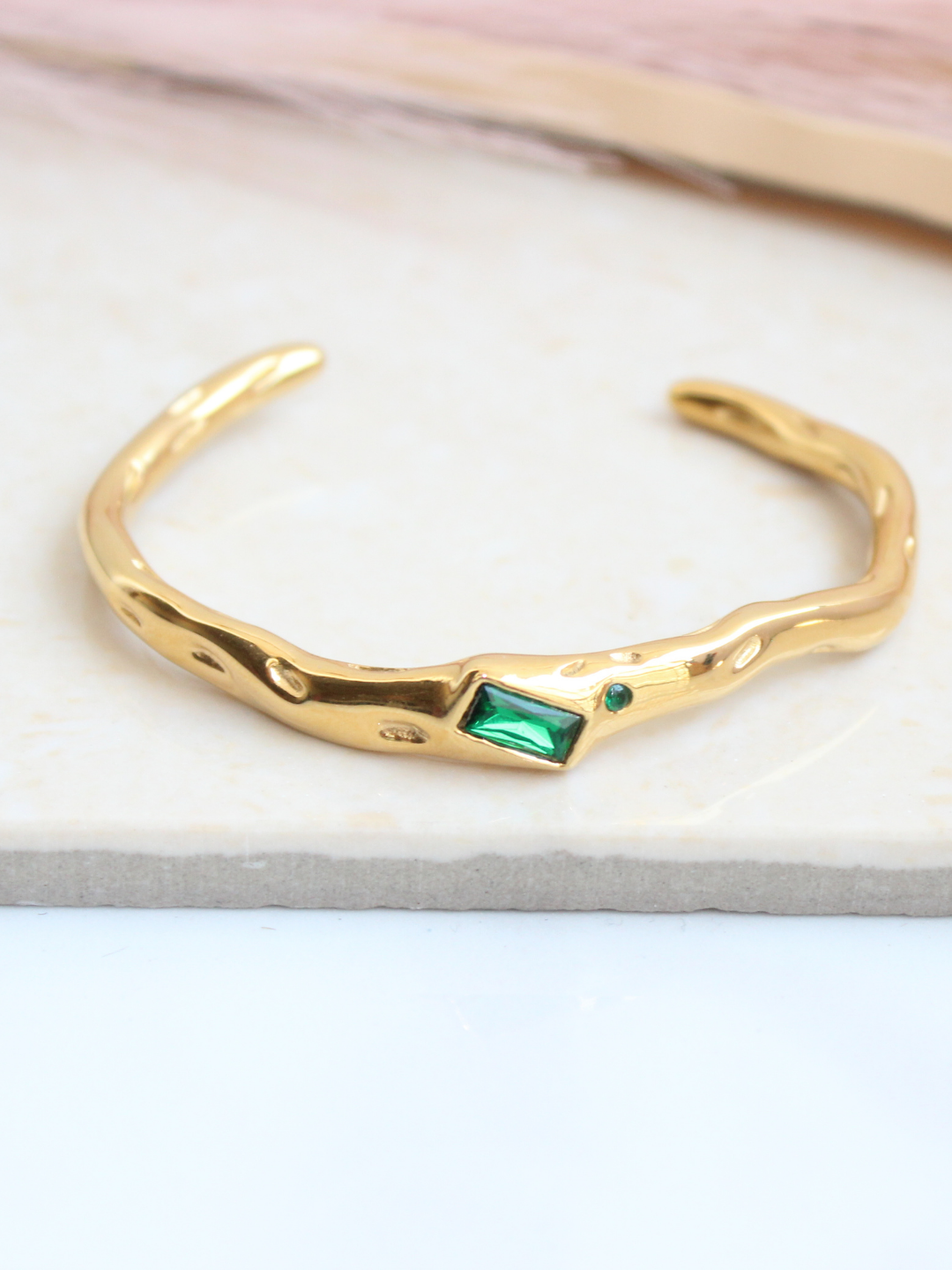Green Cuff Bangle