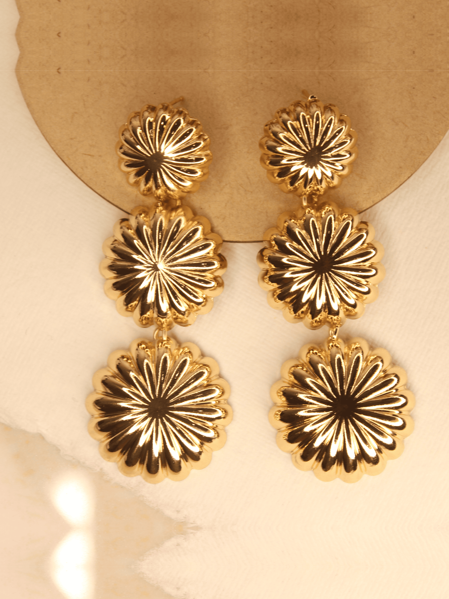 Trio Twist Drop Earring