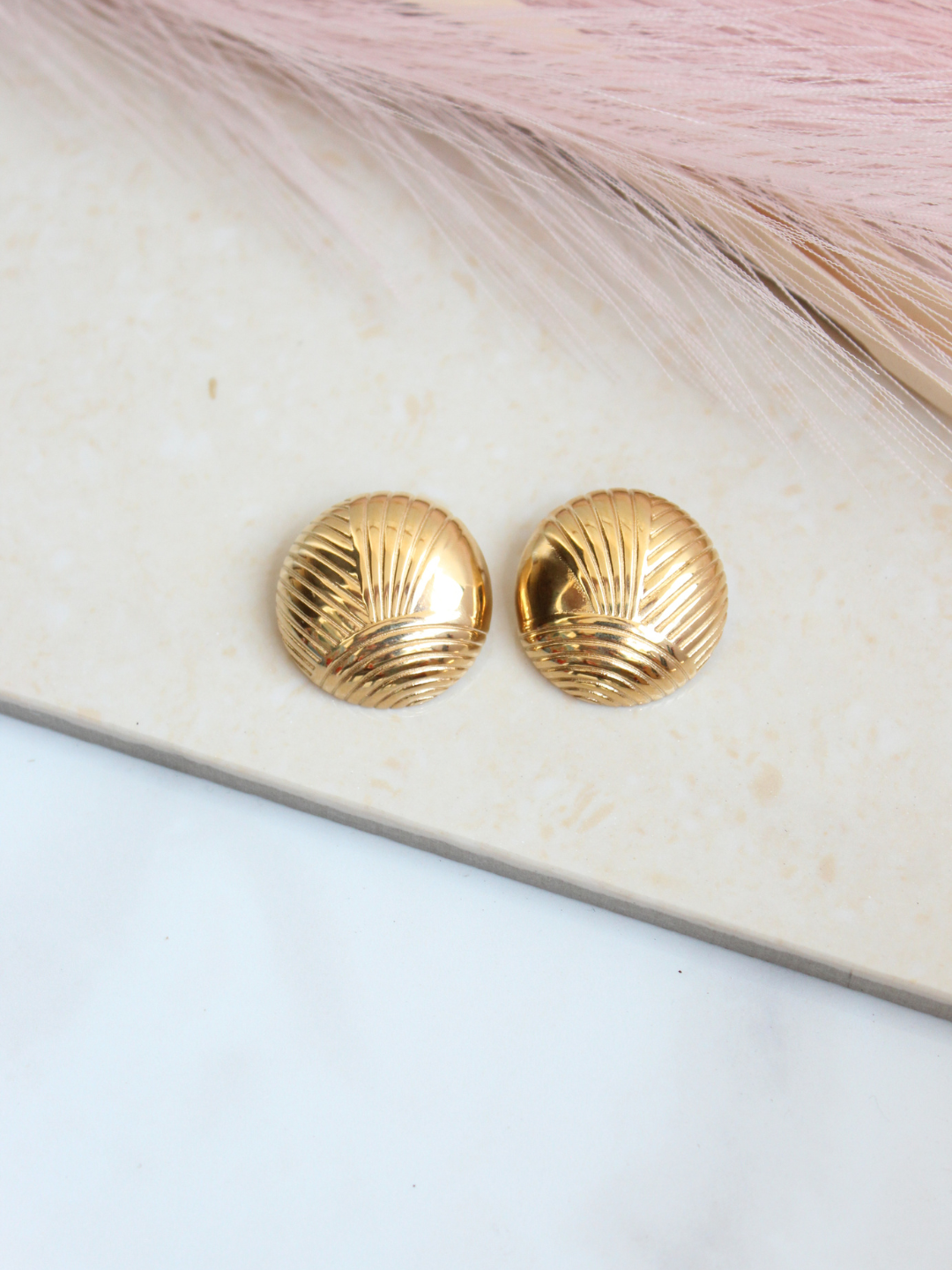 Geometric Round Earring