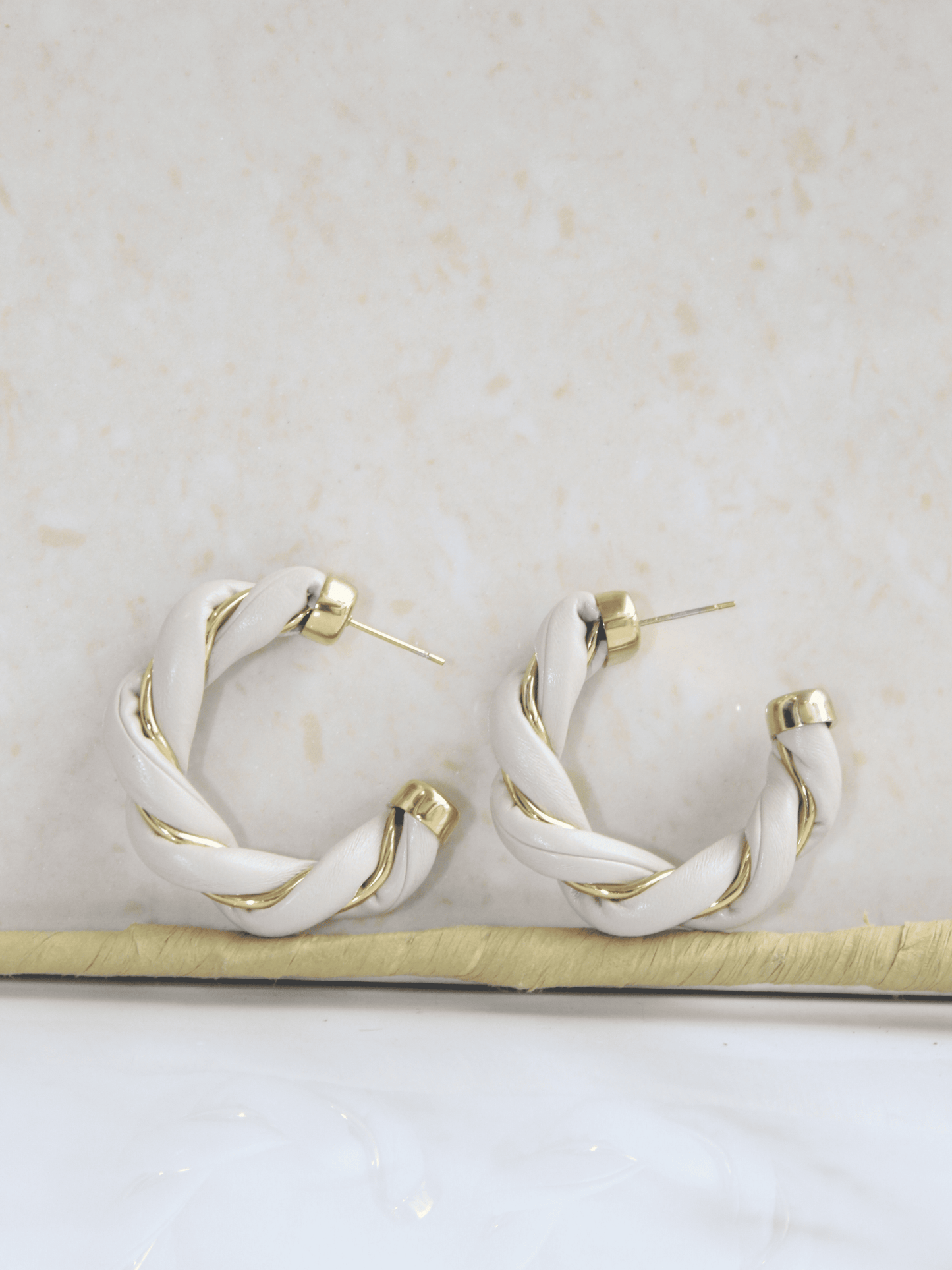 Leather Hoop Earring