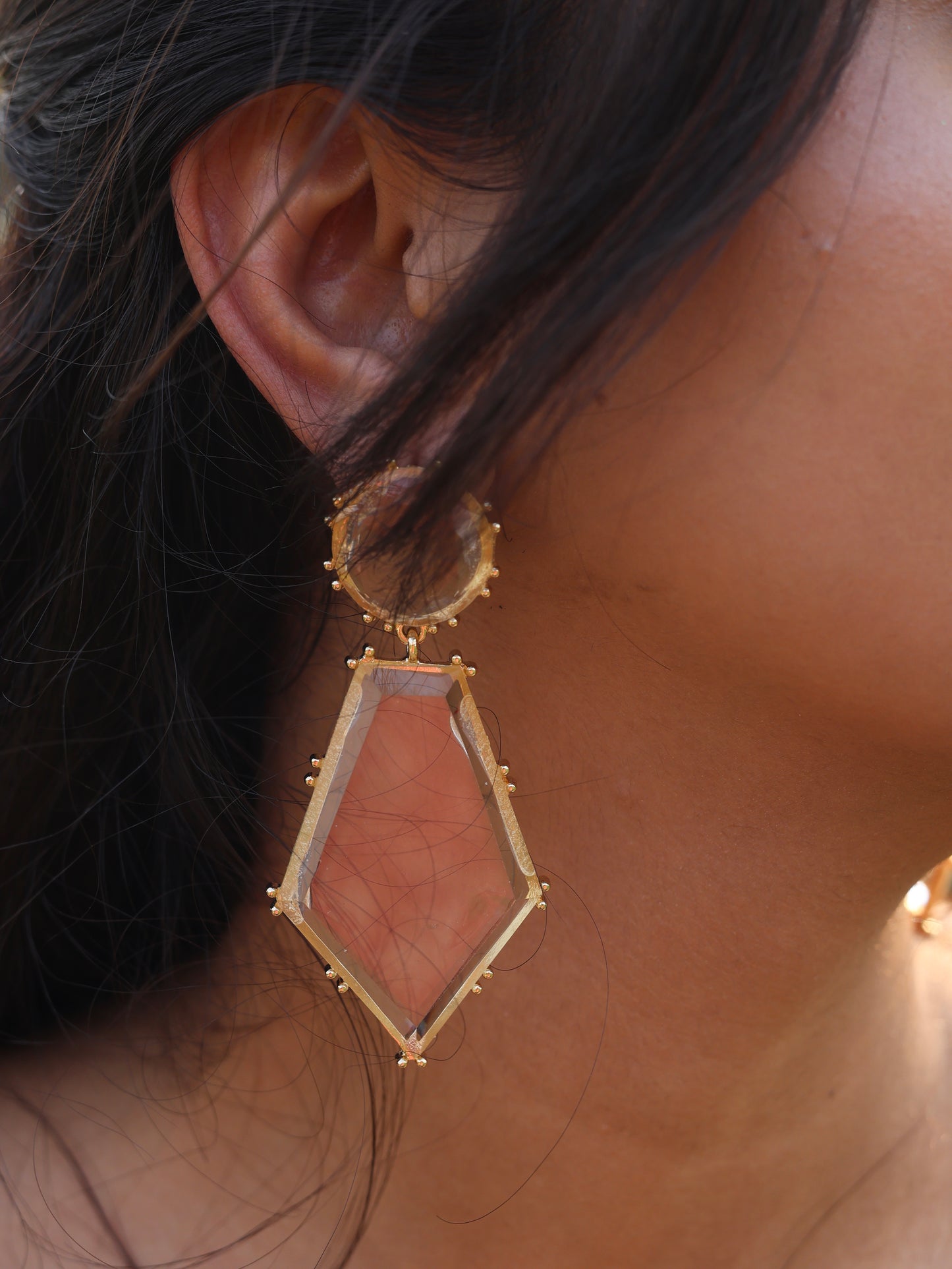 See Through Drop Earring