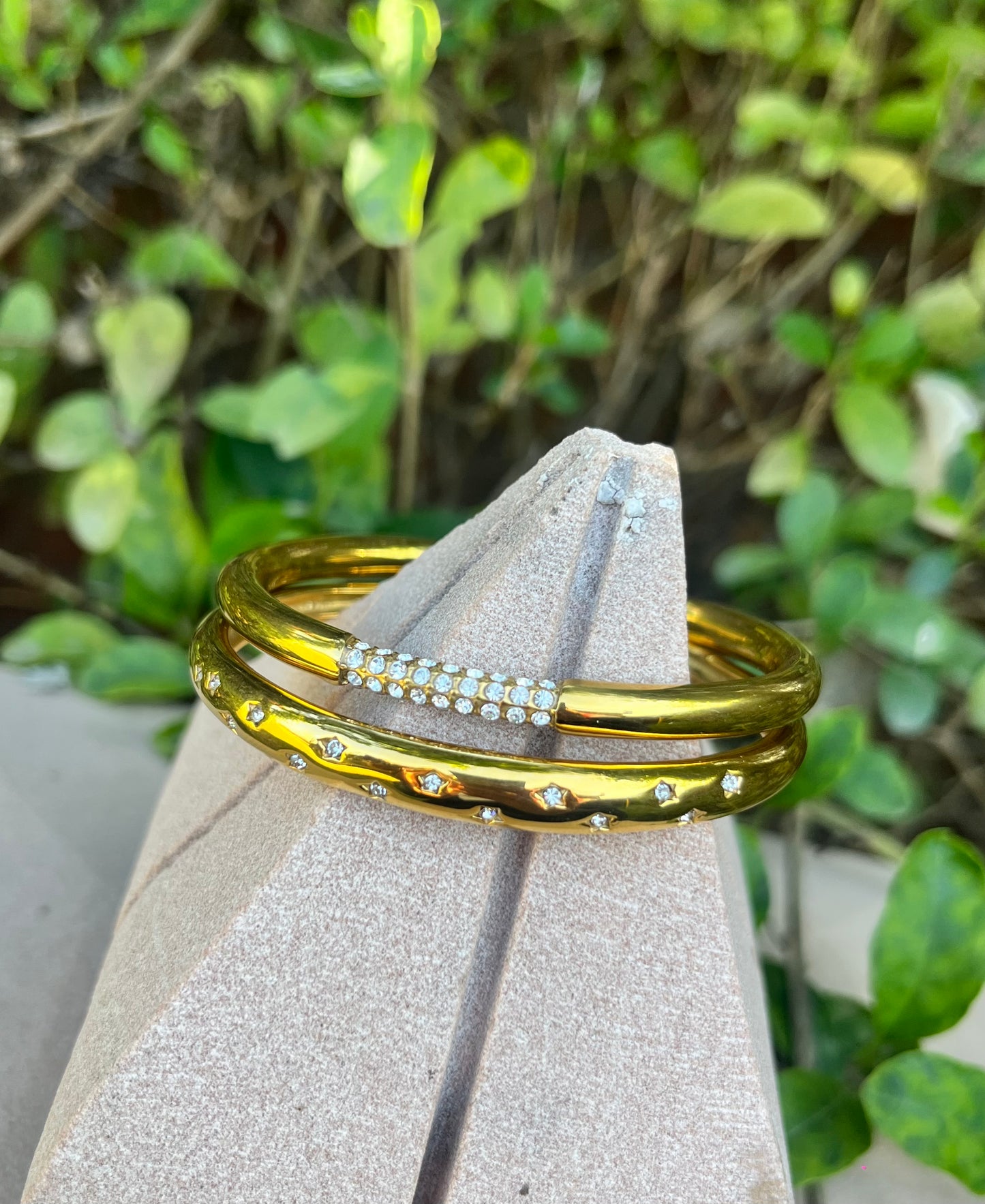 Silver Beaded bangle