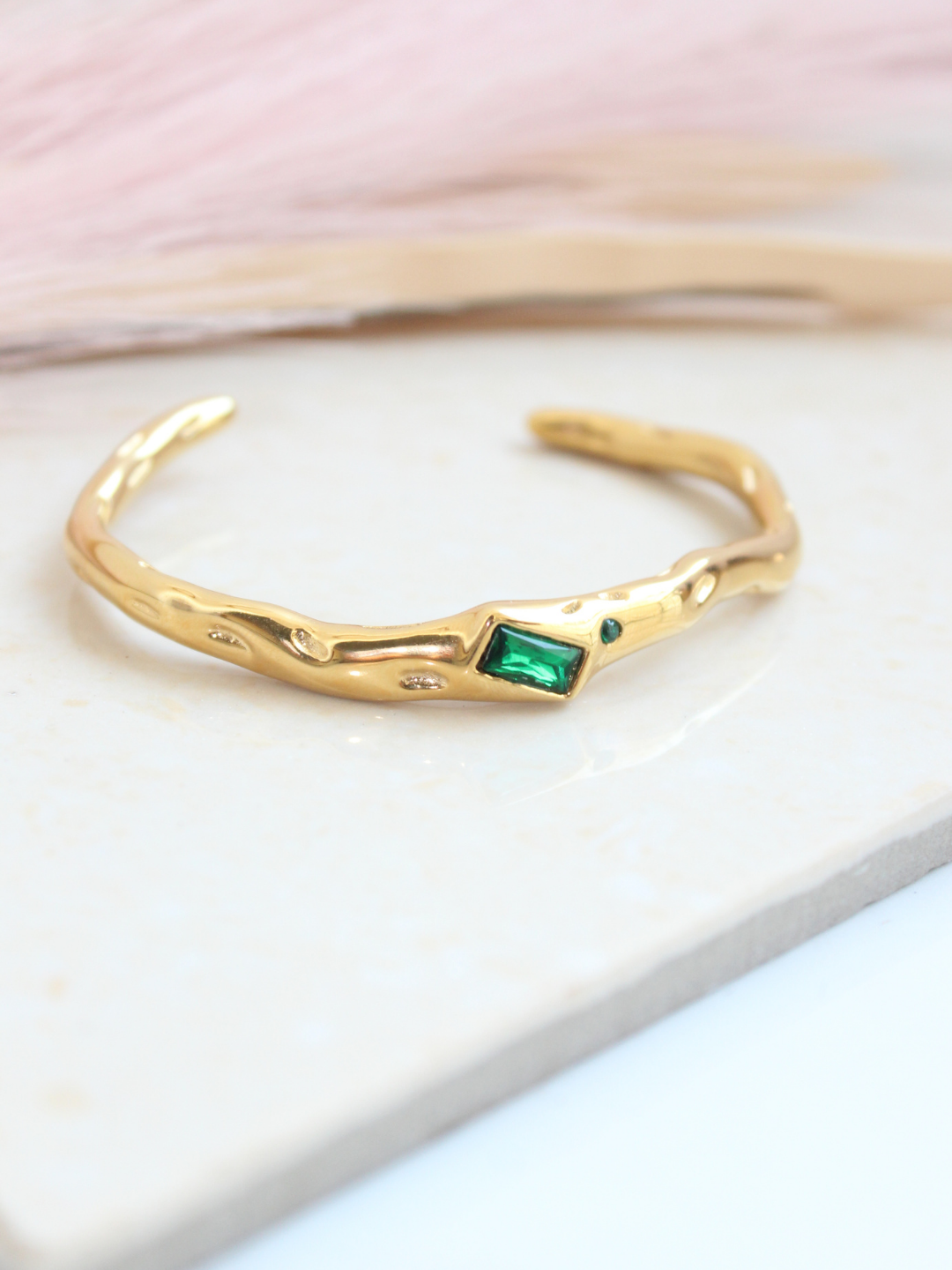 Green Cuff Bangle