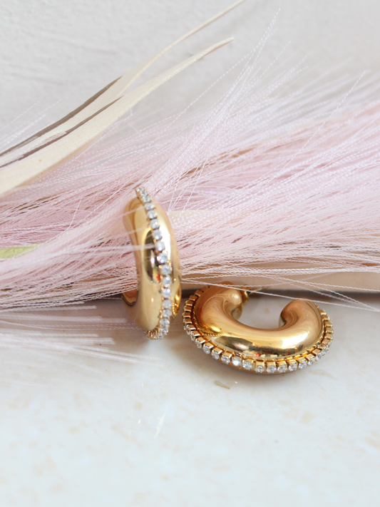 Chunky Studded Tail Earring