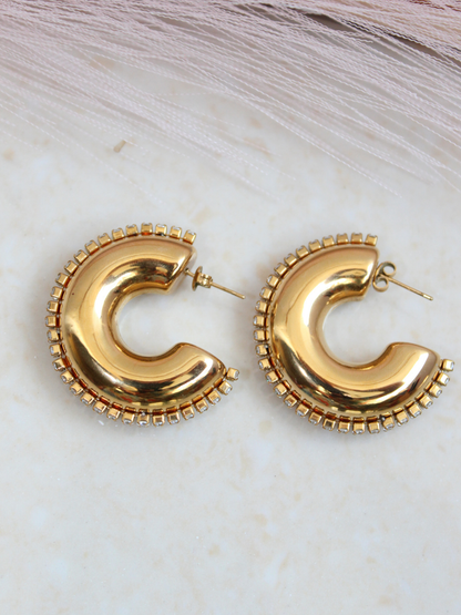 Chunky Studded Tail Earring