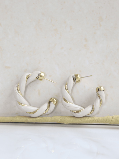 Leather Hoop Earring