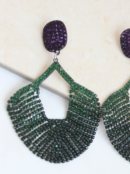 Green Ombré Earrings