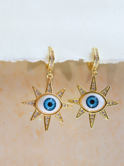 Star Evil Eye Earring