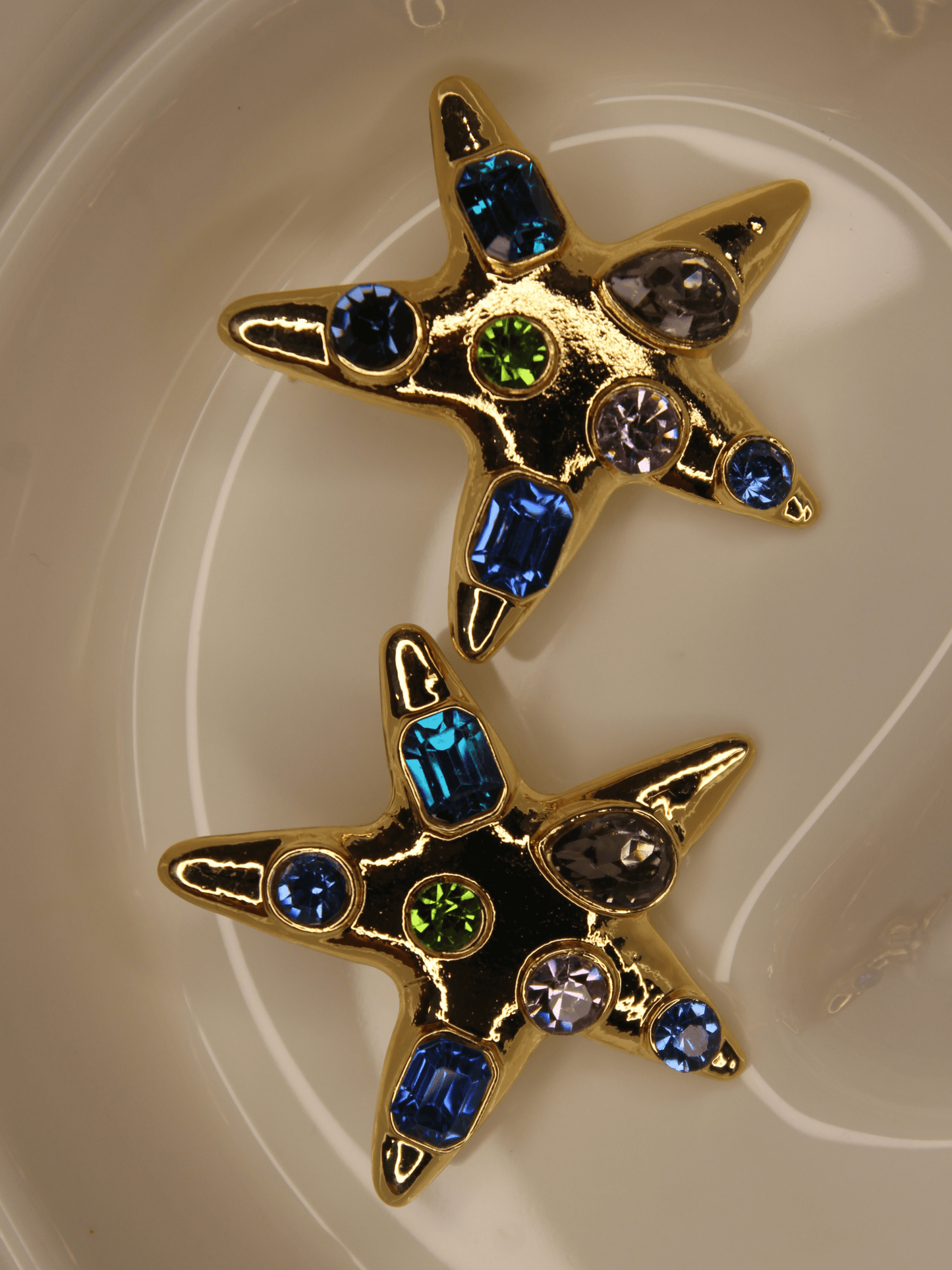 Golden Starfish Earring