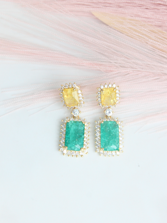 Mystical Emerald Drop Earring