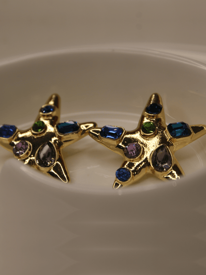 Golden Starfish Earring