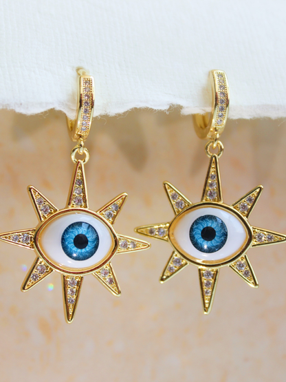 Star Evil Eye Earring