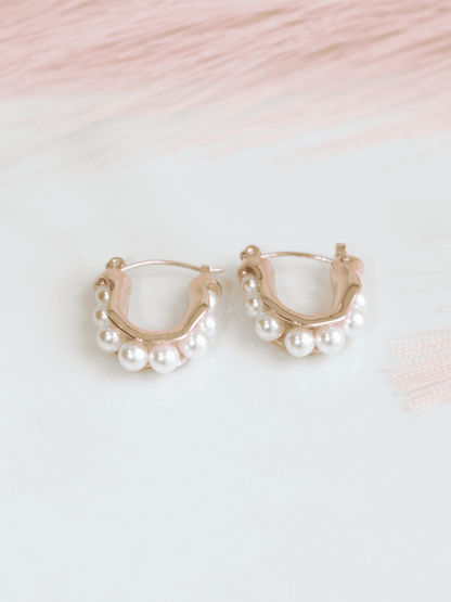 Pearl Hoop Earring