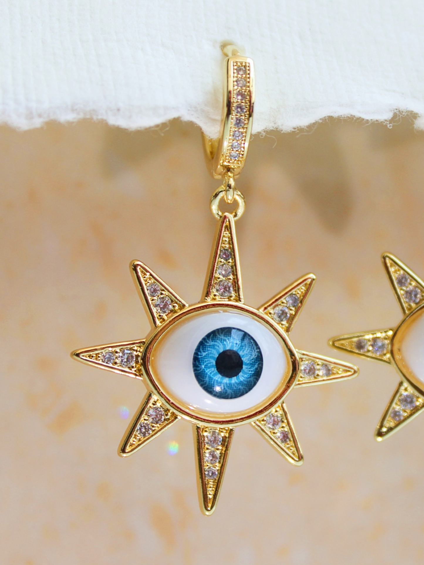 Star Evil Eye Earring