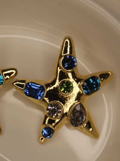 Golden Starfish Earring