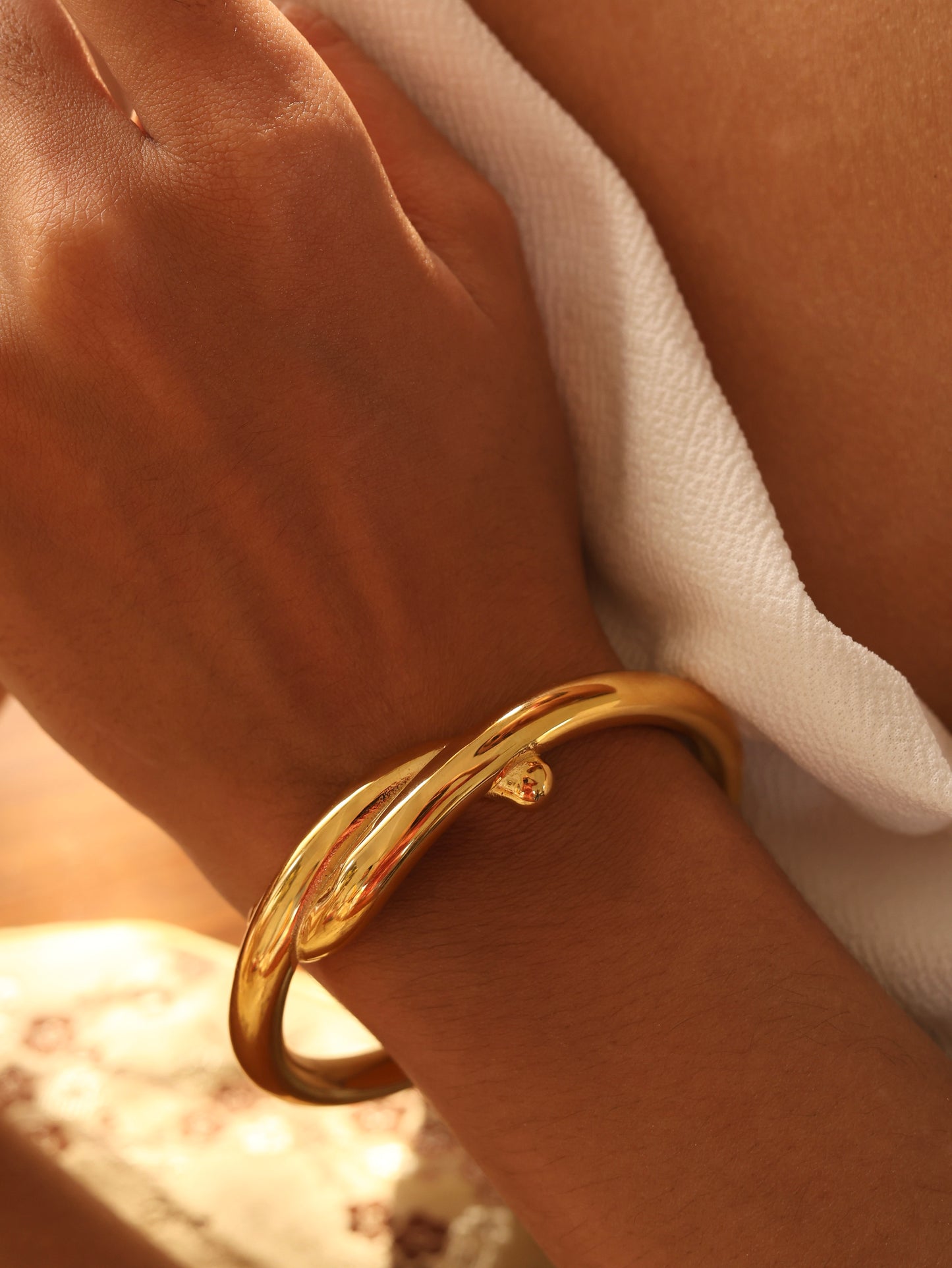 Chunky Bow Cuff Bangle