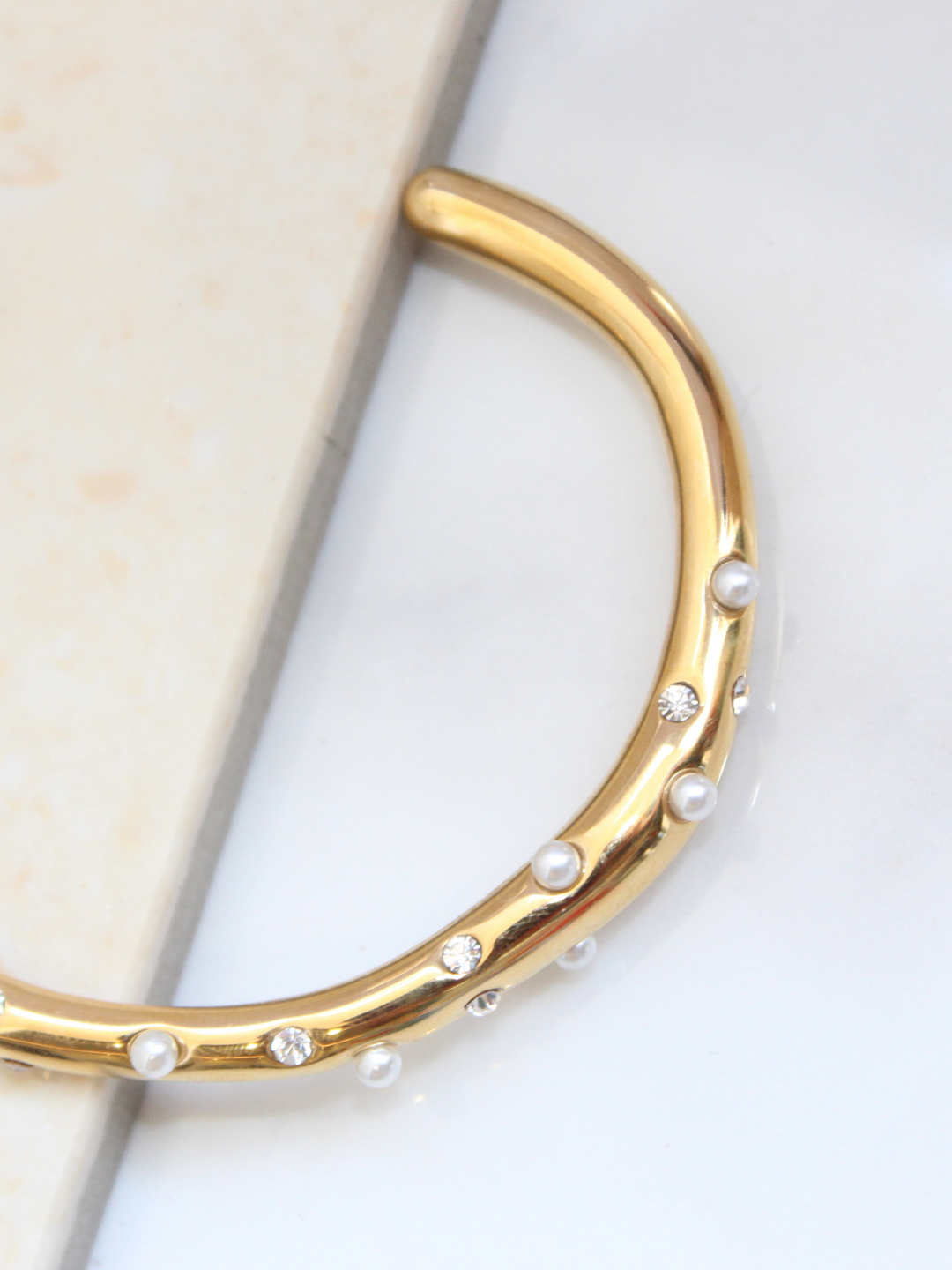 Pearl Studed Statement Bangle