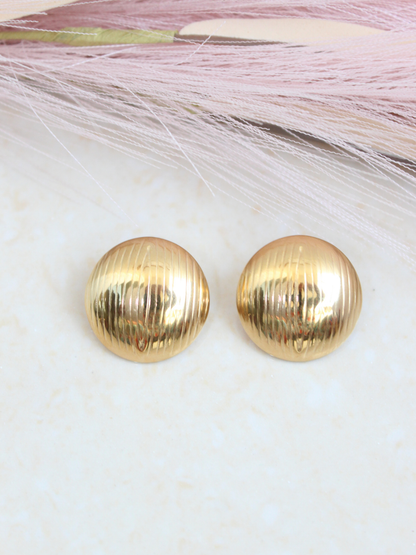 Chunkey Round Earring