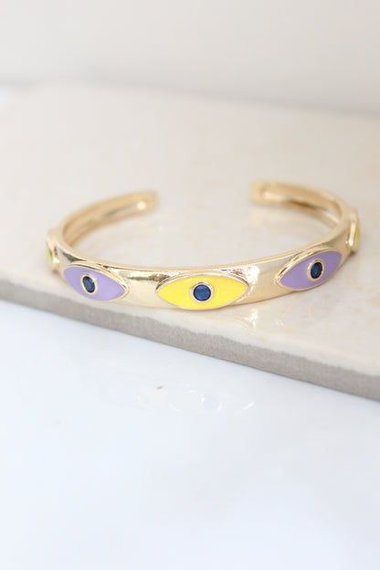 classic stackable evil eye bracelet