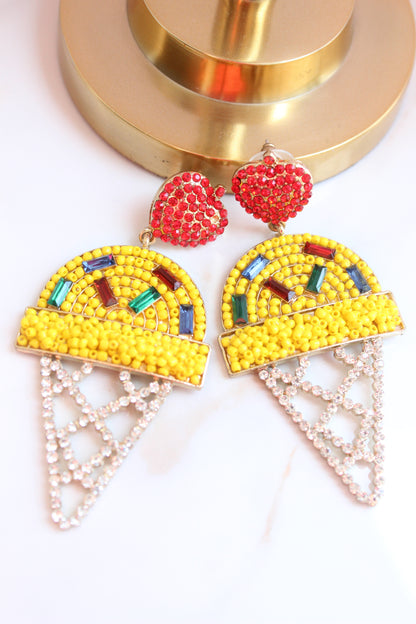 Cherry Ice Cream Earrings