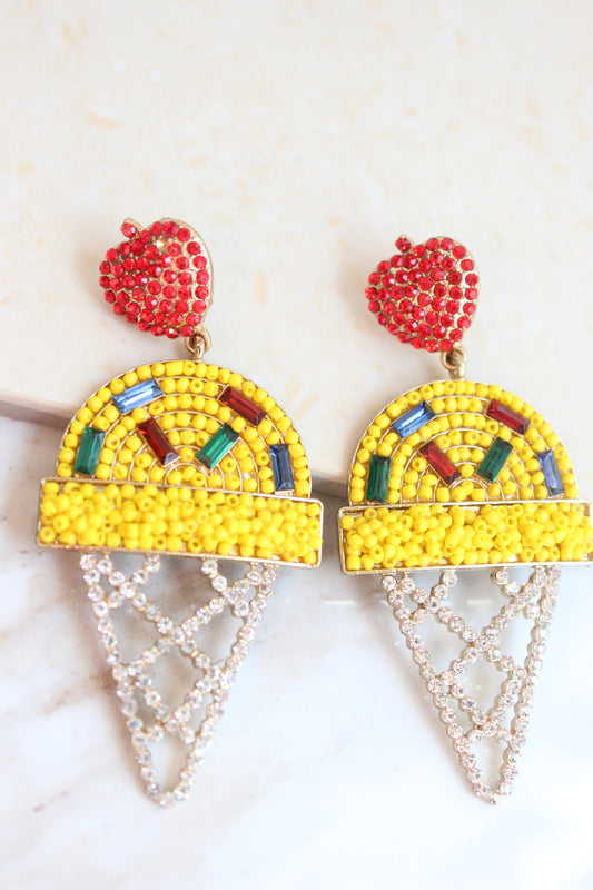 Cherry Ice Cream Earrings
