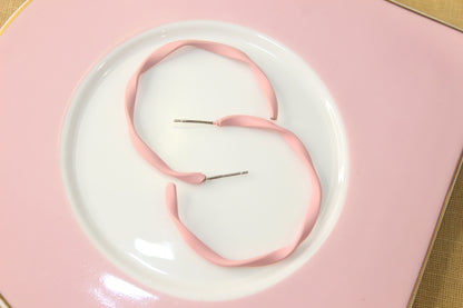 Pink Hoop earring