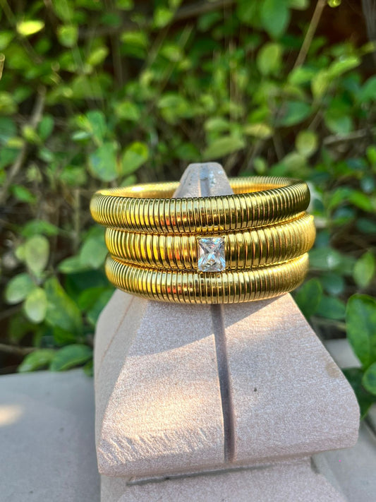 Twisted bangle set – trio at 25% Off